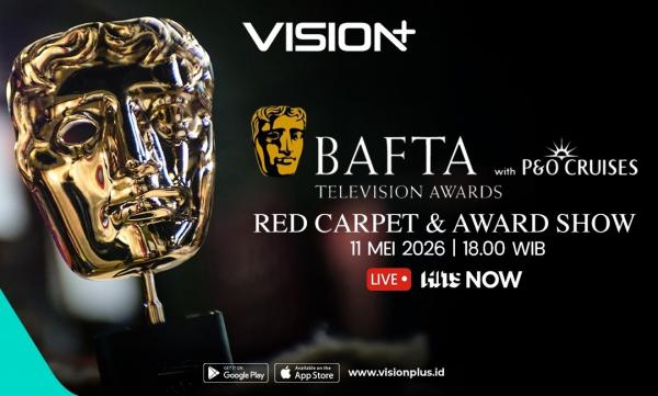 BAFTA Television Awards 2026 Kembali Digelar, Disiarkan Langsung di VISION+