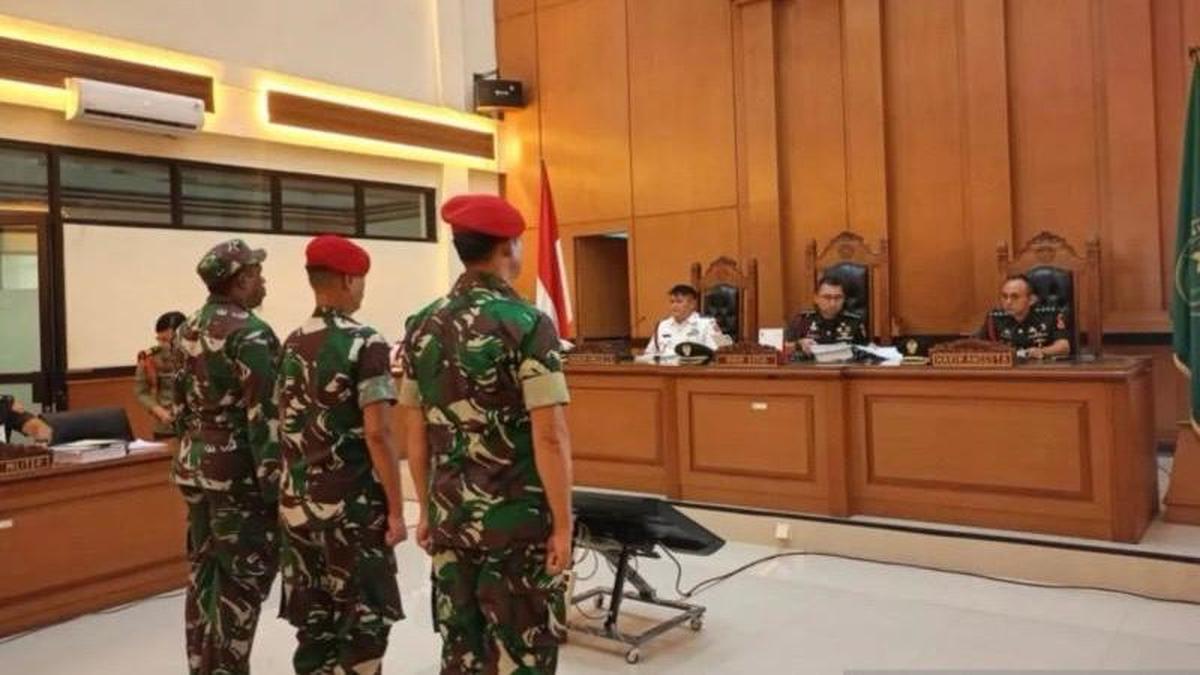 Tiga Prajurit TNI Dihadapkan pada Tuntutan Berbeda dalam Kasus Pembunuhan Kepala Cabang Bank