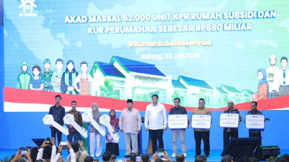 BNI Memperkuat Akses Perumahan Melalui Akad Massal KPR Subsidi untuk 62.710 Debitur