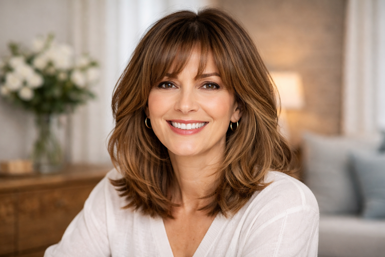 Gaya Rambut Curtain Fringe Kembali Tren, Bikin Wajah Terlihat Lebih Muda