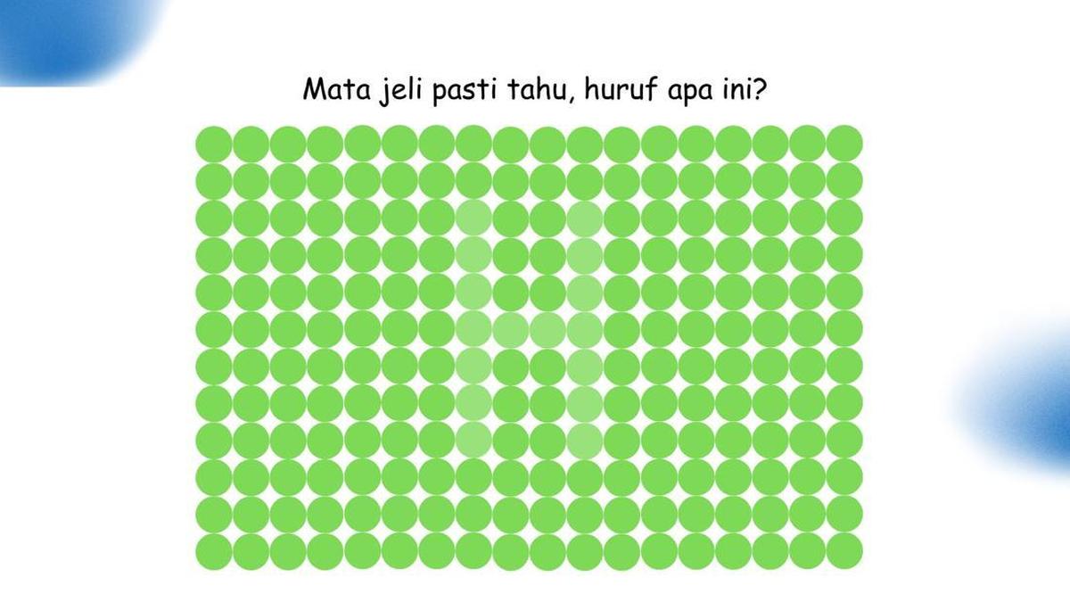 Uji Ketelitian Mata dengan 7 Tantangan Menemukan Huruf Tersembunyi