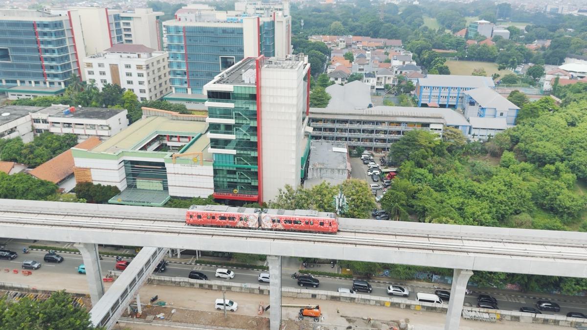 Uji Coba LRT Jakarta Rute Velodrome ke Pasar Pramuka Dimulai Hari Ini