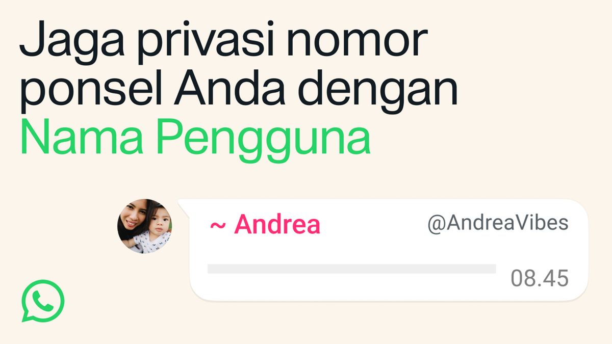 WhatsApp Hadirkan Fitur Username untuk Privasi Pengguna