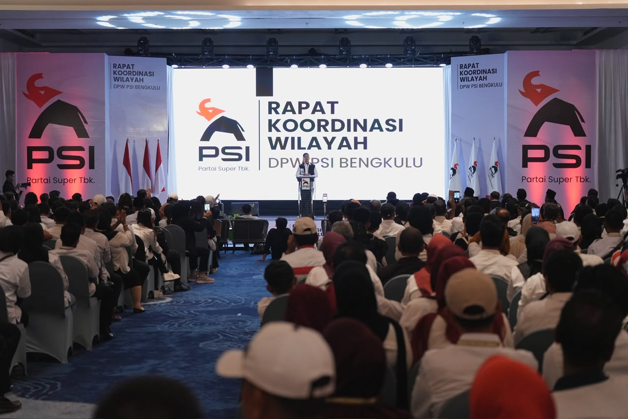 Kaesang Pangarep Memimpin Rapat Koordinasi PSI di Bengkulu