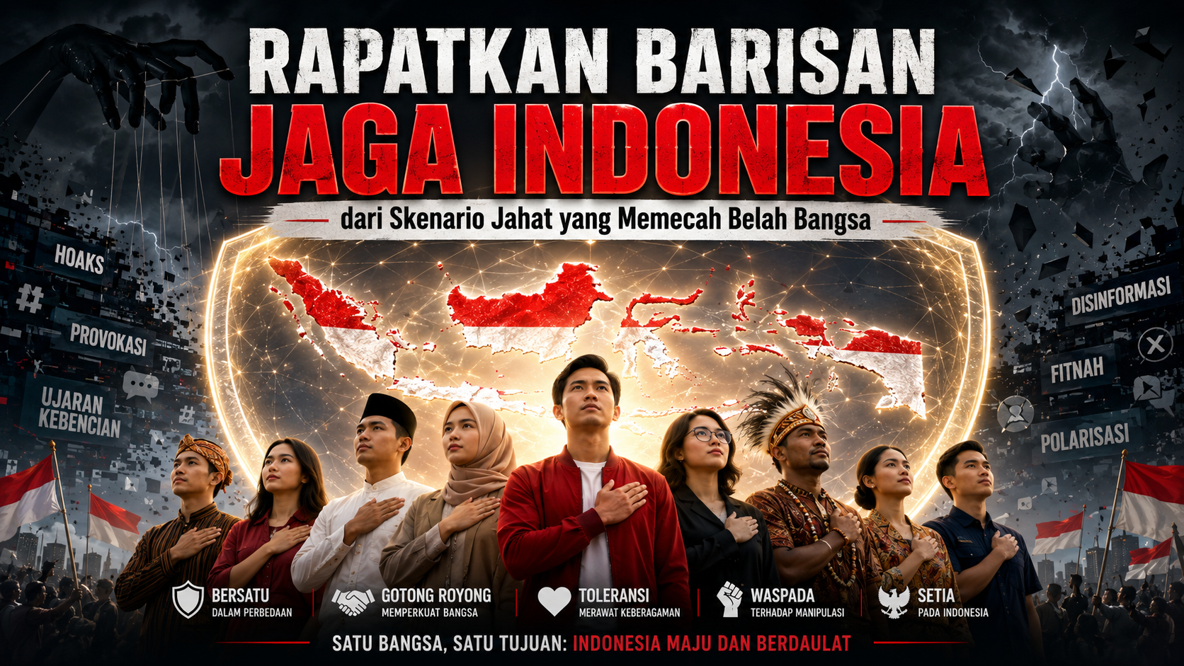 Rapatkan Barisan Jaga Indonesia dari Skenario Jahat yang Memecah Belah Bangsa