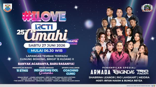 Konser Meriah HUT Ke-25 Kota Cimahi Dihiasi Penampilan Musisi Ternama